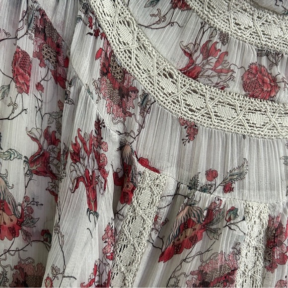 ANTHROPOLOGIE Floral Lace Trim Blouse - Picture 7 of 11